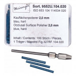 Kauflächenpolierer 9552, polírozó, (fém), kék, ISO 020, HP, 100 darab
