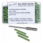 Kauflächenpolierer 9523, polírozó, (fém), zöld, ISO 030, HP, 100 darab
