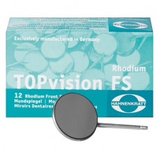 TOPvision (7 SS), Szájtükör, sima, Ródium, 28 mm, 12 darab