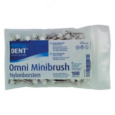 Omni (Minibrush) (W), Polírozó kefe (Profilaxis), Könyökdarab (CA, Ø 2,35 mm, ISO 204) fehér, Muszor sörték (Nylon), 5.000 f/p, 100 darab