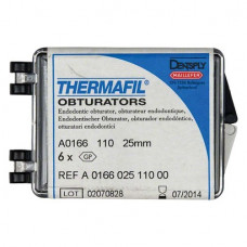 Thermafil (25 mm) (ISO 110), Obturator, ISO 110 röntgenopák, Guttapercha, műanyag, 25 mm, 6 darab