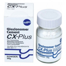 CX-Plus, Rögzítőcement (Üvegionomer), Fiola, röntgenopák, fluoridtartalmú, Üvegionomer, 35 g, 1 darab