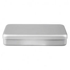 ALUMINIUM BOX, üres, ezüst, 18 x 9 x 3 cm, 1 darab