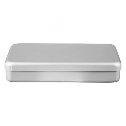 ALUMINIUM BOX, üres, ezüst, 18 x 9 x 3 cm, 1 darab
