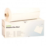 Simplex Plus Maxi, Nyálkednő, Tekercs, Egyszerhasználatos termék, fehér, Polietilén, 60 cm x 60 cm, 80 darab
