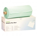 Simplex Plus Maxi, Nyálkednő, Tekercs, Egyszerhasználatos termék, zöld, Polietilén, 60 cm x 60 cm, 80 darab