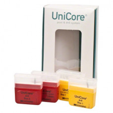 UniCore™ Starter Kit 2 x 5 Wurzelstifte (Gr. 1, 2), 2 Bohrer (Gr. 1, 2)