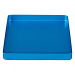 Minitray, (180 x 140 mm), műszertartó tál, kék, nem perforált, Alumínium, 1 darab