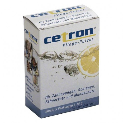 Cetron, Tisztítópor (Fogsorok), Zacskók, 5x15 g, +tartódoboz