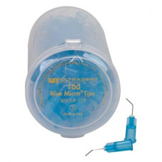 Blue Micro Tip (G25 ¦ 0,50 mm), Applikációs kanül, hajlított, világoskék, Fém, G25 = 0,5 mm, 100 darab