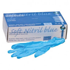 SOFT NITRIL BLUE, 100 darab, S