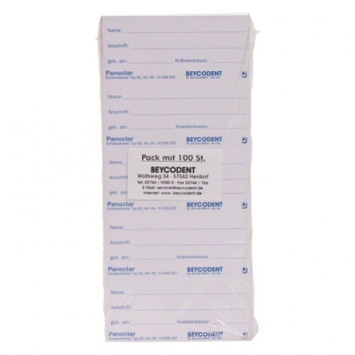 Panoclar® Typ 82, 100-as csomag, Einsteckkarten