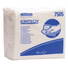 Kimtech, (38 x 32 cm), Tisztító-kednő, Egyszerhasználatos termék, fehér, 50 darab