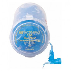 Blue Mini Dento-Infusor Tip, Applikációs kanül, hajlított, Luer-Lock (csavaros), Műanyag, 1,2 mm, 100 darab