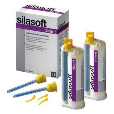 silasoft (direct), Lenyomatanyag (C-Szilikon), kartus, alacsony viszkozitású, hígan folyó, Bázis anyag + Katalizátor, 50 ml, 2x1 darab