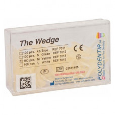 The Wedge, Interdentális ékek, Csomag, Egyszerhasználatos termék, fényáteresztő, Műanyag, M (közepes), 100 darab