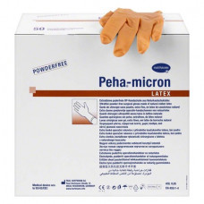 Peha-micron plus (6,0), Sebészeti kesztyűk (Latex), sterilen csomagolva, Egyszerhasználatos termék, Latex, 6,0, 50 Pár