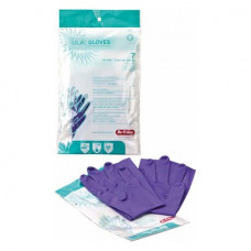 Lila Handschuhe Packung 3 Paar Gr. 7
