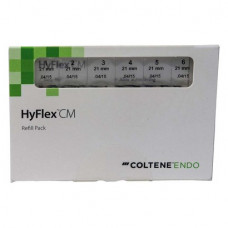 HyFlex® CM, NiTi, reszelő utántöltések, 21 mm, Taper.04 ISO 015, 6 darab