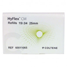 HyFlex® CM, NiTi, reszelő utántöltések, 25 mm, Taper.04 ISO 015, 6 darab
