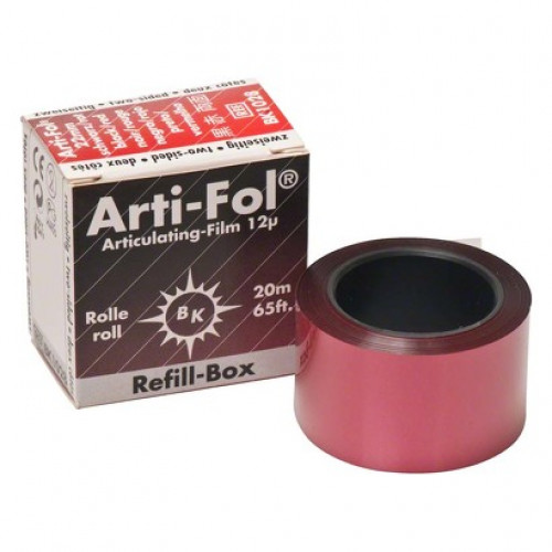 Arti-Fol® metallic 12 µ Nachfüllpackung 20 m Folie, fekete-rot, 22 mm, zweiseitig, BK 1028