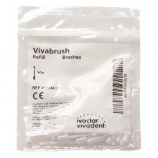 Vivabrush (W), Applikációs ecset, Egyszerhasználatos termék, fehér, Műanyag, 50 darab