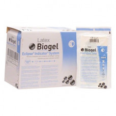 Biogel Eclipse (Indicator) (7,5), Sebészeti kesztyűk (Latex), sterilen csomagolva, Egyszerhasználatos termék, Latex, 7,5, 2x25 darab