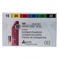 Guttaperchaspitzen farbig Sortiment 100 darab, ISO 015-040