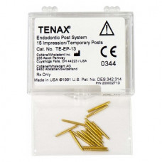 Tenax (13), Lenyomat, Ideiglenes csap, sárga, Műanyag, 1,3 mm, 15 darab