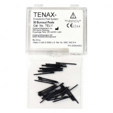 Tenax (11), Kiégo csap, fekete, Műanyag, 1,1 mm, 30 darab
