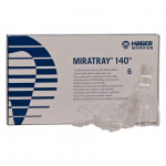 Miratray 140 (M), Lenyomatkanál - Fogas felső állkapocs, autoklávozható, átlátszó, Műanyag, M (közepes), 6 darab