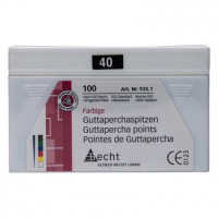 Guttaperchaspitzen farbig, 10 darab, ISO 040