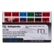 Mtwo (28 mm) (4 %) (ISO 25-40), Guttapercha-csúcs, ISO 25-40 rózsaszín, Guttapercha, 28 mm, 60 darab