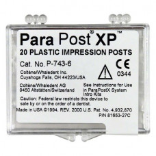 ParaPost (XP Lab) (6), lenyomatcsap, fekete, Műanyag, 1,5 mm, 20 darab