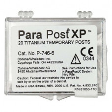 ParaPost (XP Lab) (6), Ideiglenes csap, fekete, Titán, 1,5 mm, 20 darab