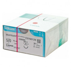 Silkam® - Pack fekete 36 darab, 75 cm-es, USP 5/0, HR17