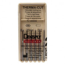 Therma-Cut (ISO 12) (25 mm), Fúró, Turbina (FG, Ø 1,6 mm, ISO 314, 19 mm) ISO 12 forgó, Gömb, Nemesacél, 25 mm, 6 darab