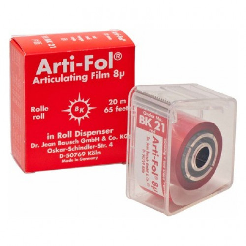 Arti-Fol® 8 µ Spender 20 m Rolle einseitig, 22 mm breit, piros