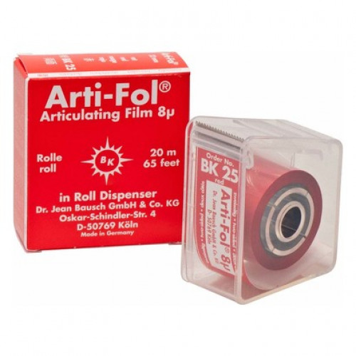 Arti-Fol® 8 µ Spender 20 m Rolle zweiseitig, 22 mm breit, piros