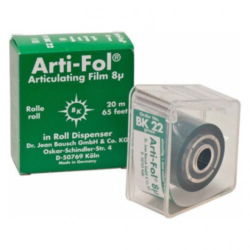 Arti-Fol® 8 µ Spender 20 m Rolle einseitig, 22 mm breit, grün