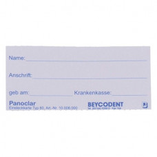 Panoclar® Typ 80, 100-as csomag, Einsteckkarten