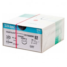 Silkam® - Pack fekete 36 darab, 45 cm-es, USP 3/0, DSMP19