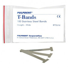 PCA T-Bands - matricaszalag, 100 db, széles, egyenes, acél