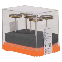 Polierbürste 140, polírozó kefe, kecskeszőr, szürke bőr 3-réteg, ISO 220, HP, 5 darab