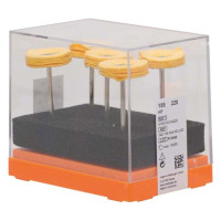 Polierbürste 155, polírozó, bőr, 5-réteg, ISO 220, HP, 5 darab