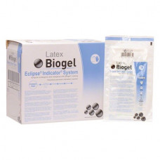 Biogel Eclipse (Indicator) (6,0), Sebészeti kesztyűk (Latex), sterilen csomagolva, Egyszerhasználatos termék, Latex, 6,0, 2x25 darab