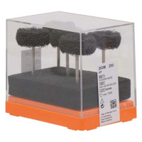 Polierbürste 253M, polírozó, szürke, közepes, ISO 250, HP, 5 darab