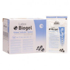 Biogel Eclipse (Indicator) (8,0), Sebészeti kesztyűk (Latex), sterilen csomagolva, Egyszerhasználatos termék, Latex, 8,0, 2x25 darab