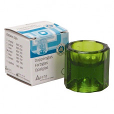 Gyógyszer-tartó üvegcse, nem autoklávozható, zöld, 32 mm, 1 darab