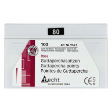 Guttaperchaspitzen rosa, 10 darab, ISO 080